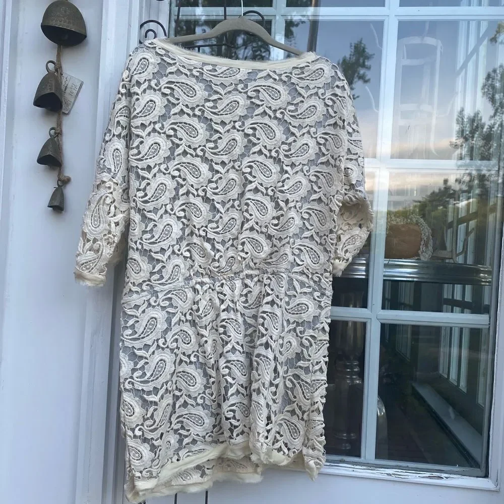 Dolan Paisley Crochet Dress